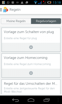 gigaset-Smartphon-App-regelvorlagen