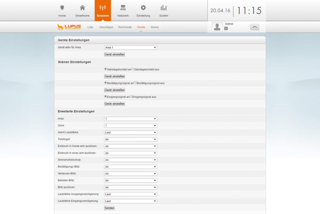 Lupusec-xt2-alarmanlage-geraete-sirenen-einstellung-screen18