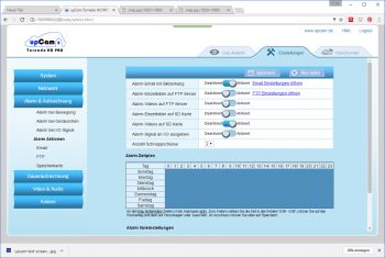 upCam-Tornado-HD-PRO-Test-Menue-alarmaktionen