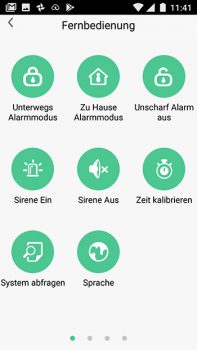 Safe2Home-SP110-Screenshot-App-Hauptscreen