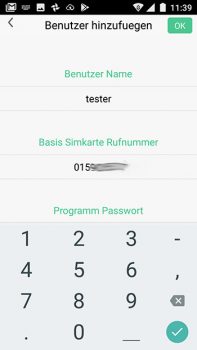 Safe2Home-SP110-Screenshot-Benutzer-hinzufuegen