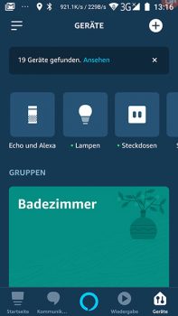 Alexa-App-Screenshot-Geraeteuebersicht