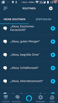 Alexa-App-Screenshot-Routinen