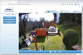 upcam-Vortex-HD-Test-Ueberwachungskamera-Hauptscreen